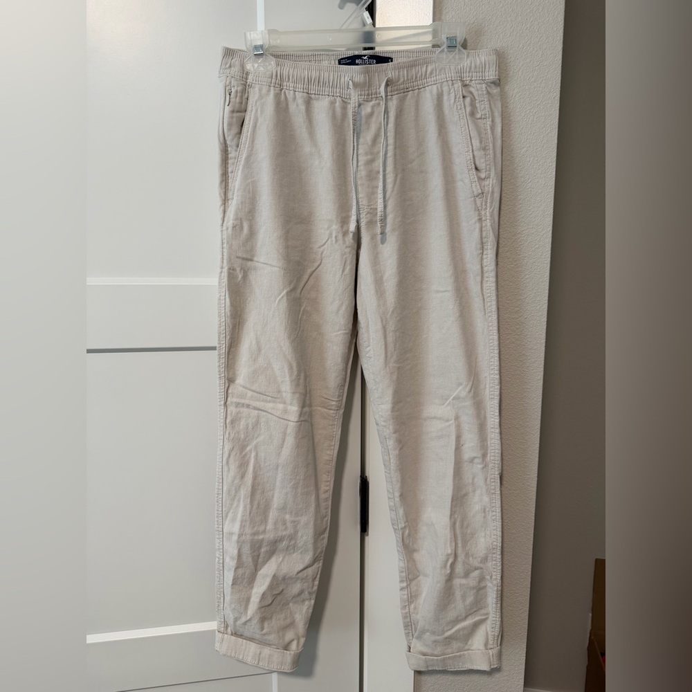 Hollister Men's pants slim straight epic flex Casual Light beige Pants size S